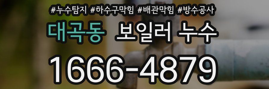 대곡동 보일러 누수