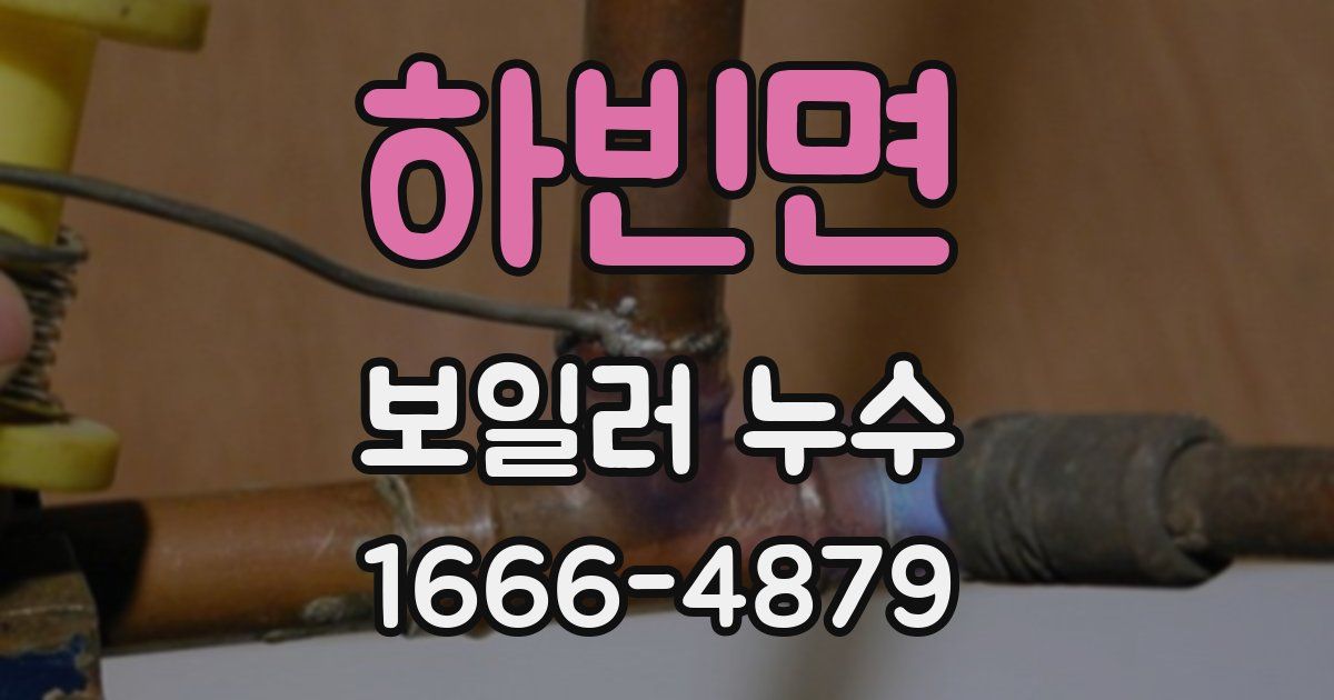 하빈면 보일러 누수
