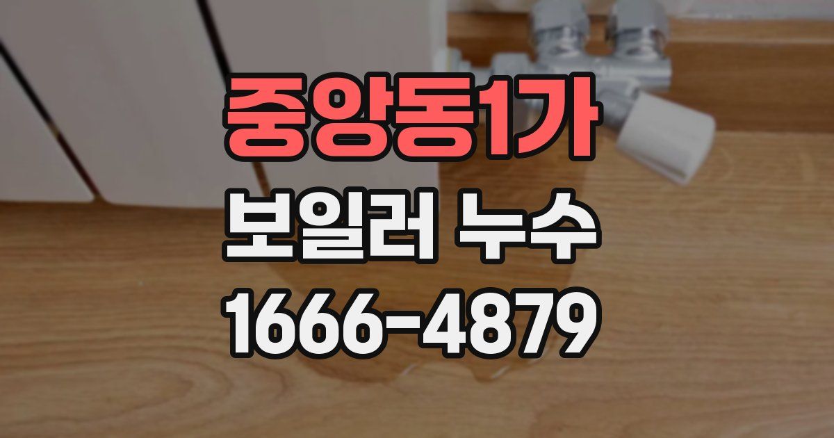 중앙동1가 보일러 누수