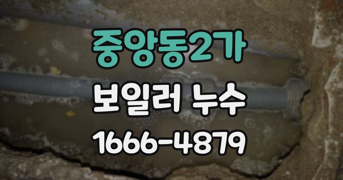 중앙동2가 보일러 누수