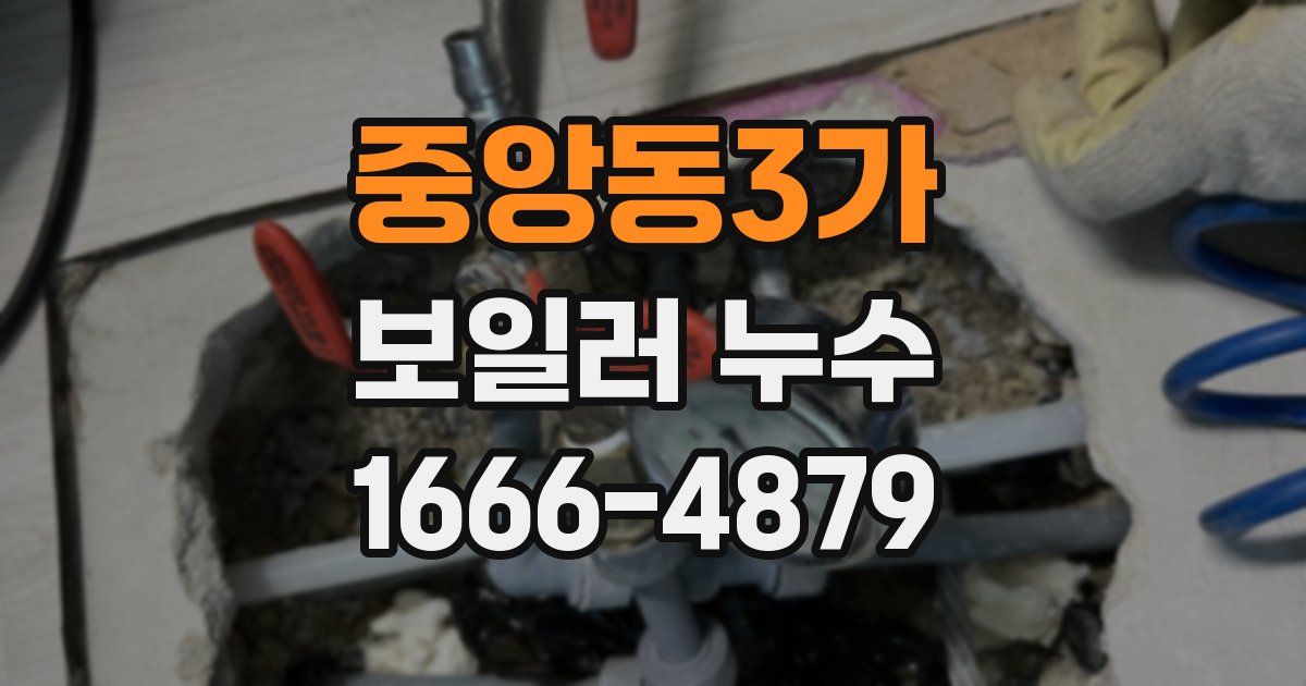 중앙동3가 보일러 누수