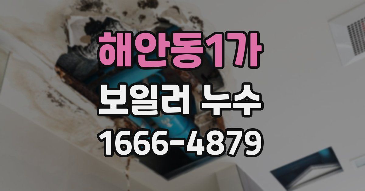 해안동1가 보일러 누수