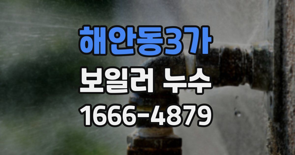 해안동3가 보일러 누수