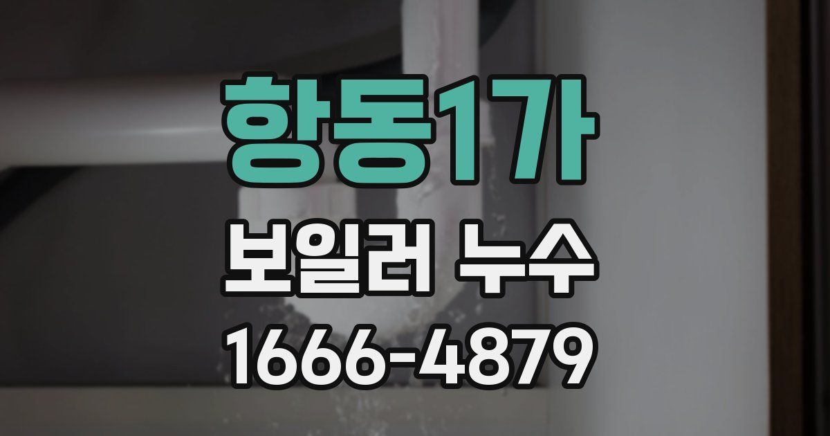 항동1가 보일러 누수
