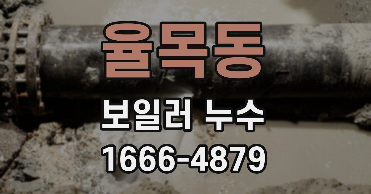 율목동 보일러 누수