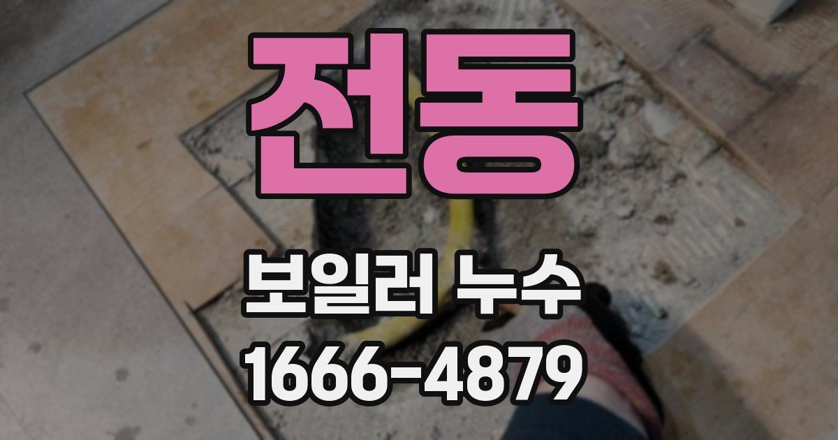 전동 보일러 누수