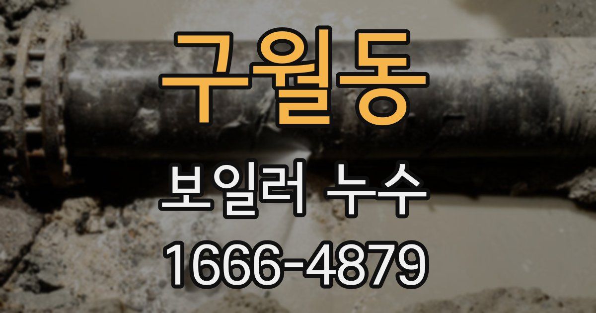 구월동 보일러 누수