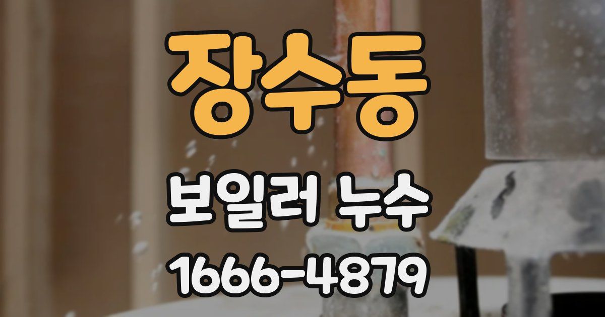 장수동 보일러 누수