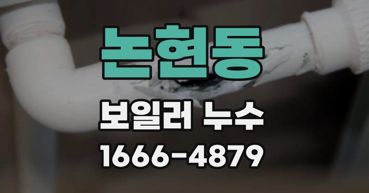 논현동 보일러 누수