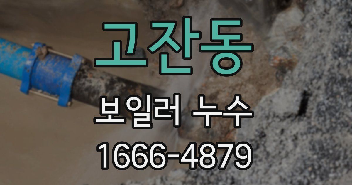 고잔동 보일러 누수