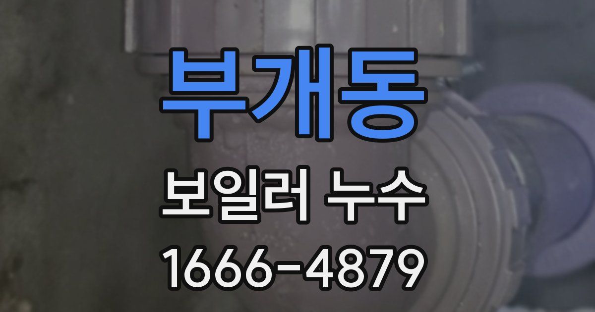 부개동 보일러 누수