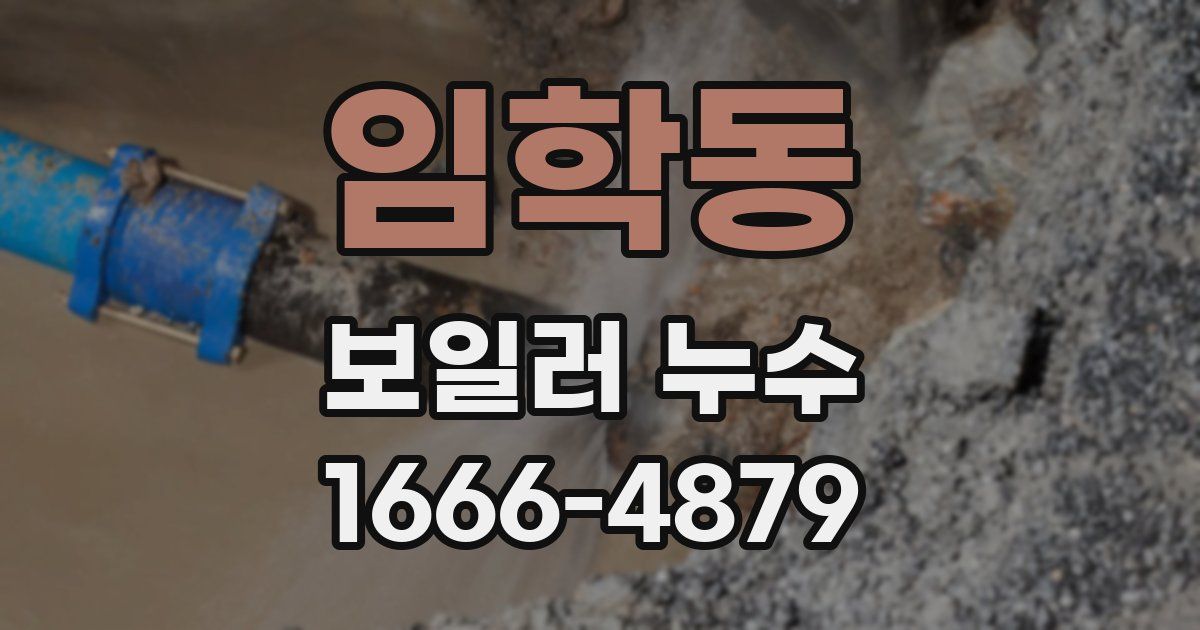 임학동 보일러 누수