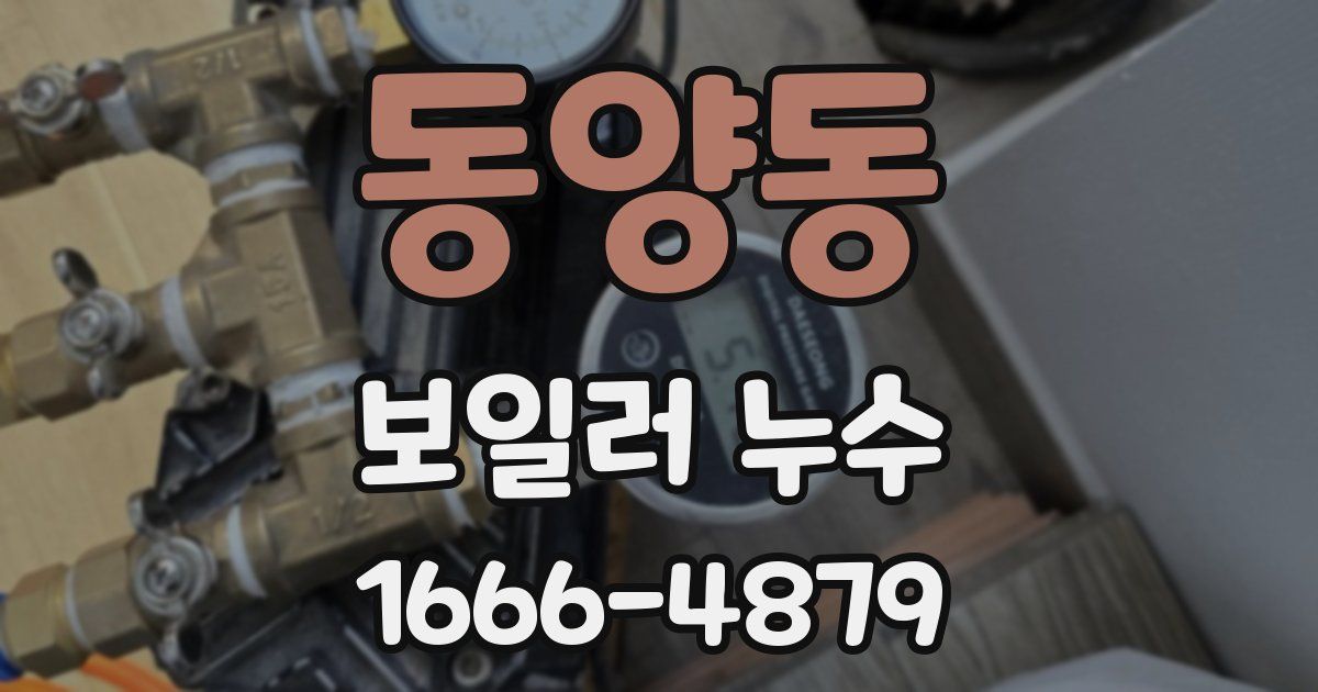 동양동 보일러 누수