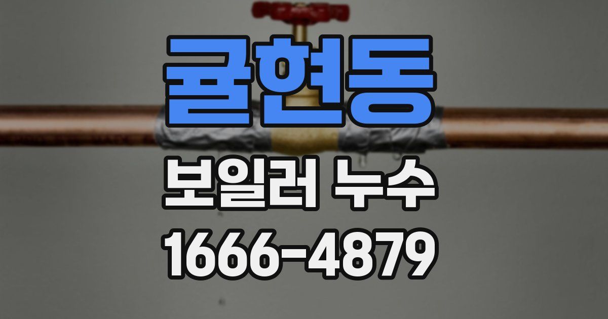 귤현동 보일러 누수