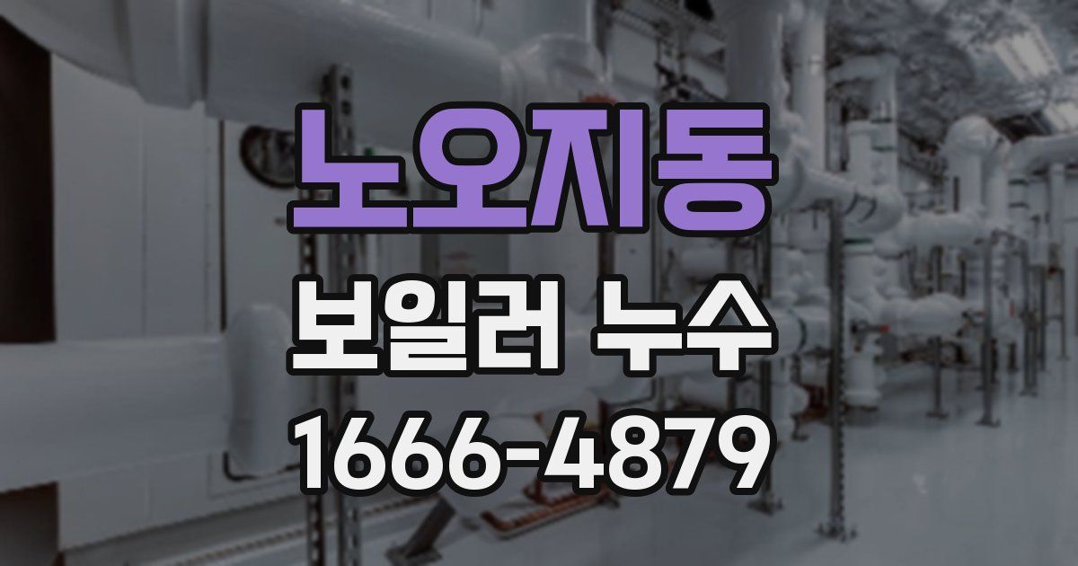 노오지동 보일러 누수