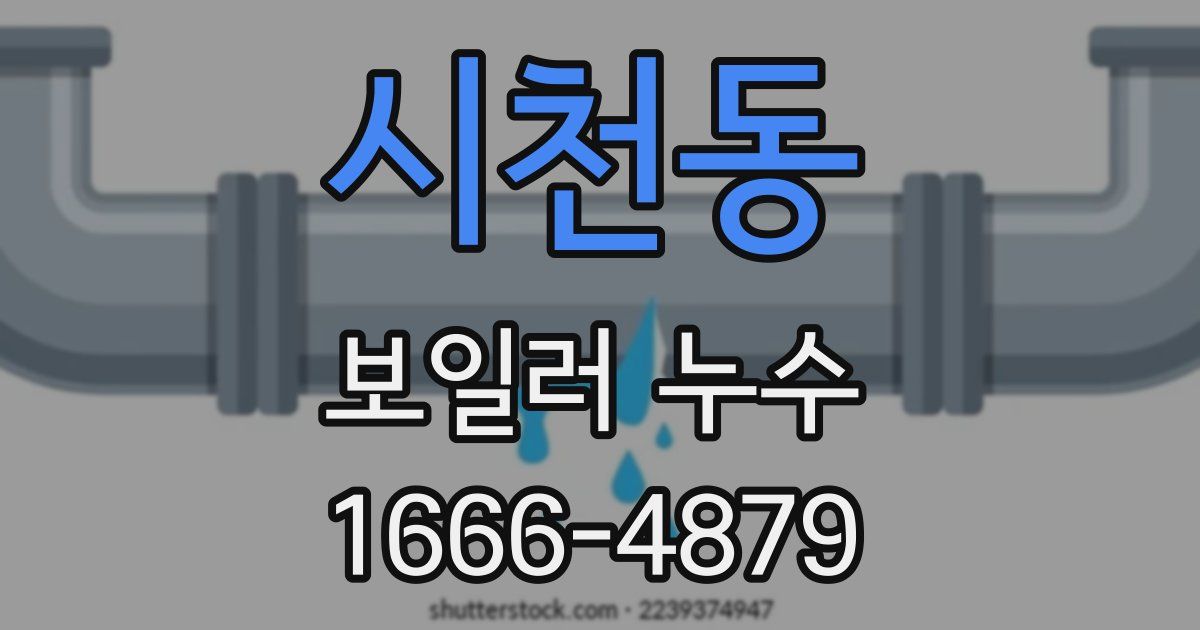 시천동 보일러 누수
