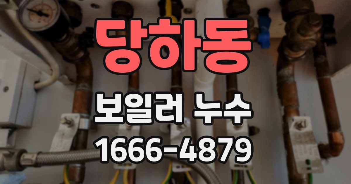 당하동 보일러 누수