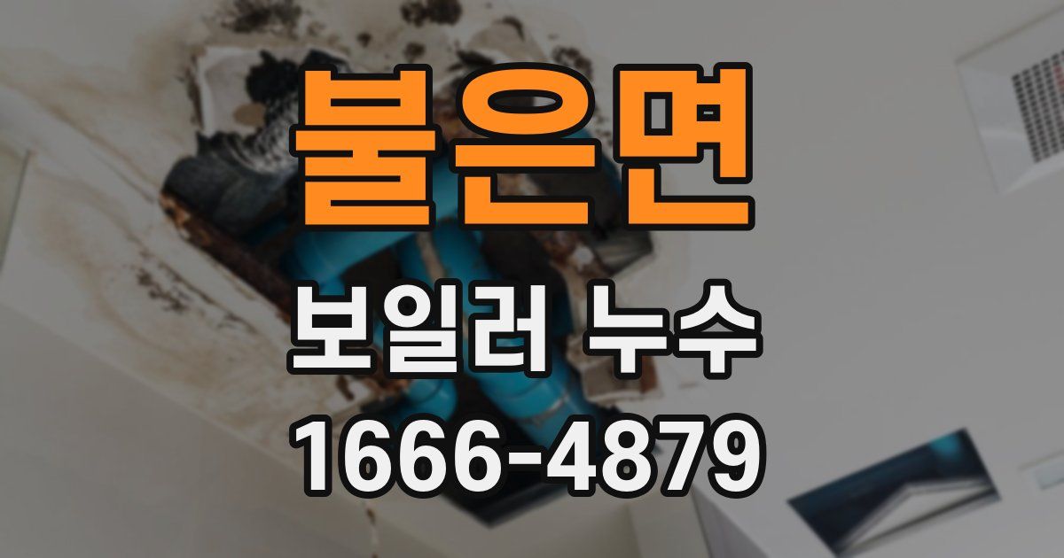 불은면 보일러 누수