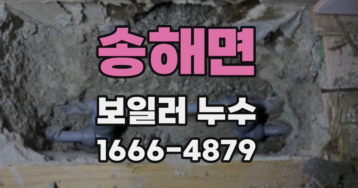 송해면 보일러 누수