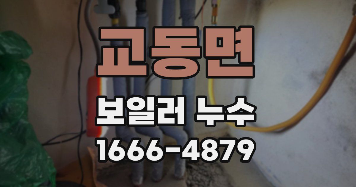 교동면 보일러 누수
