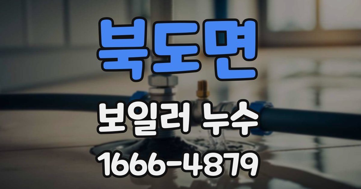 북도면 보일러 누수