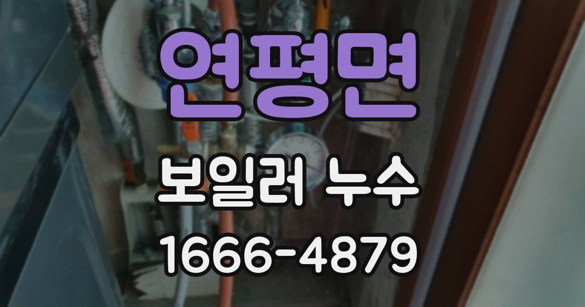 연평면 보일러 누수