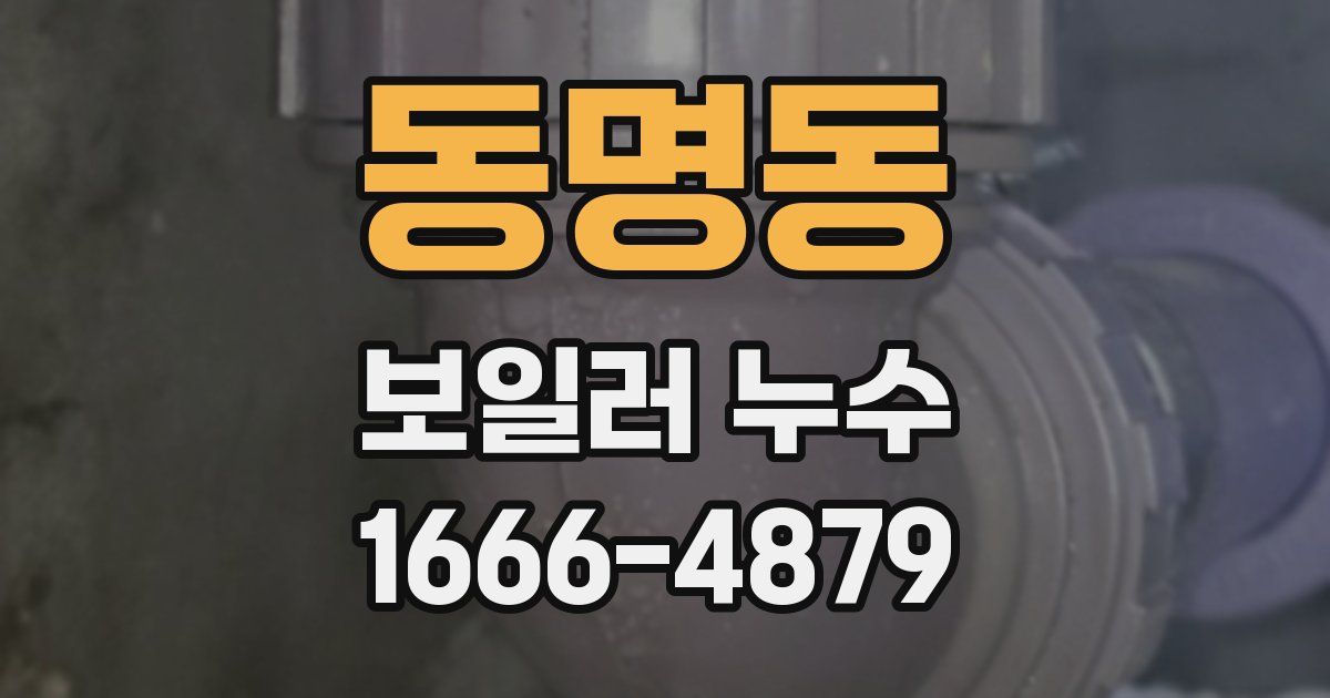 동명동 보일러 누수