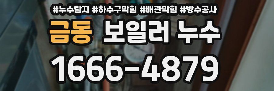 금동 보일러 누수
