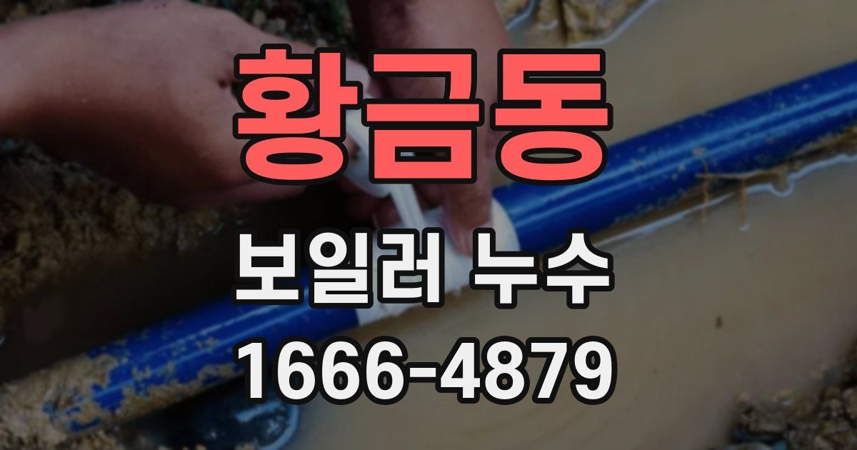 황금동 보일러 누수