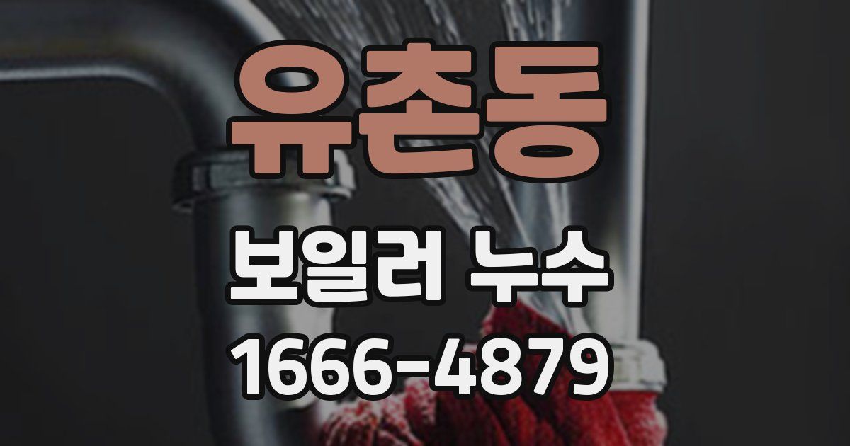 유촌동 보일러 누수