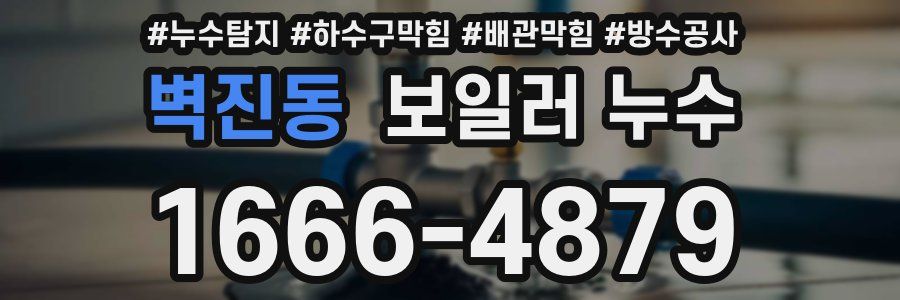 벽진동 보일러 누수