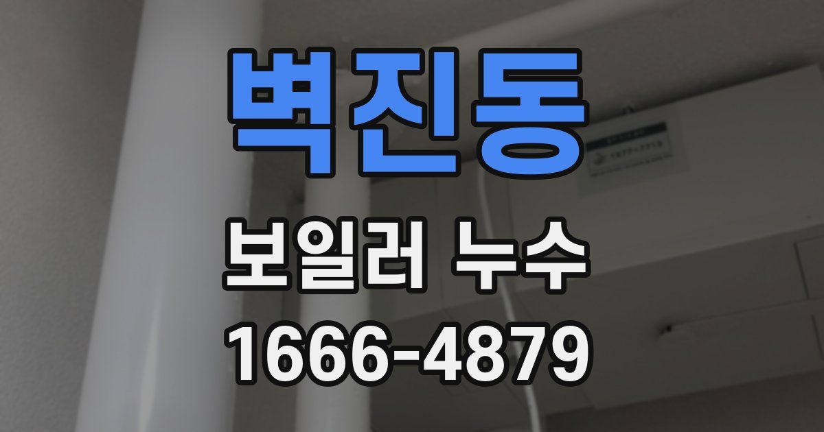 벽진동 보일러 누수