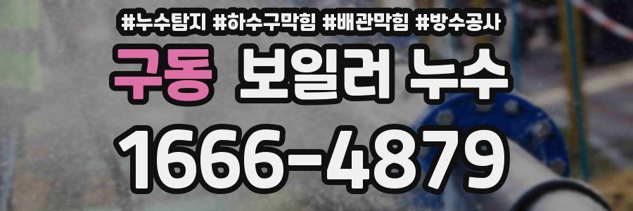 구동 보일러 누수