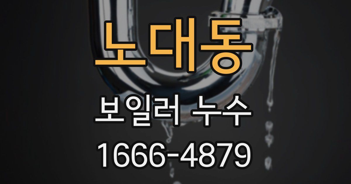 노대동 보일러 누수