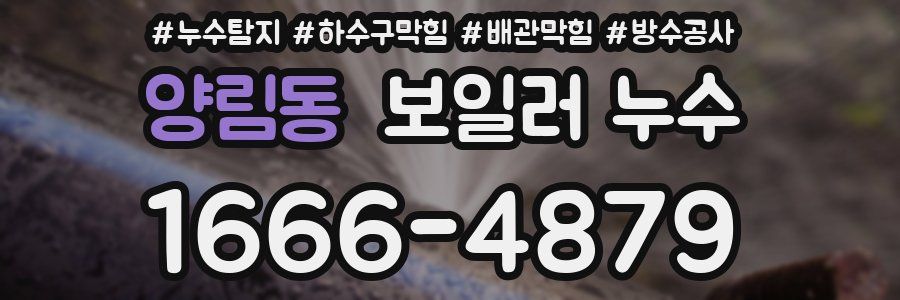 양림동 보일러 누수