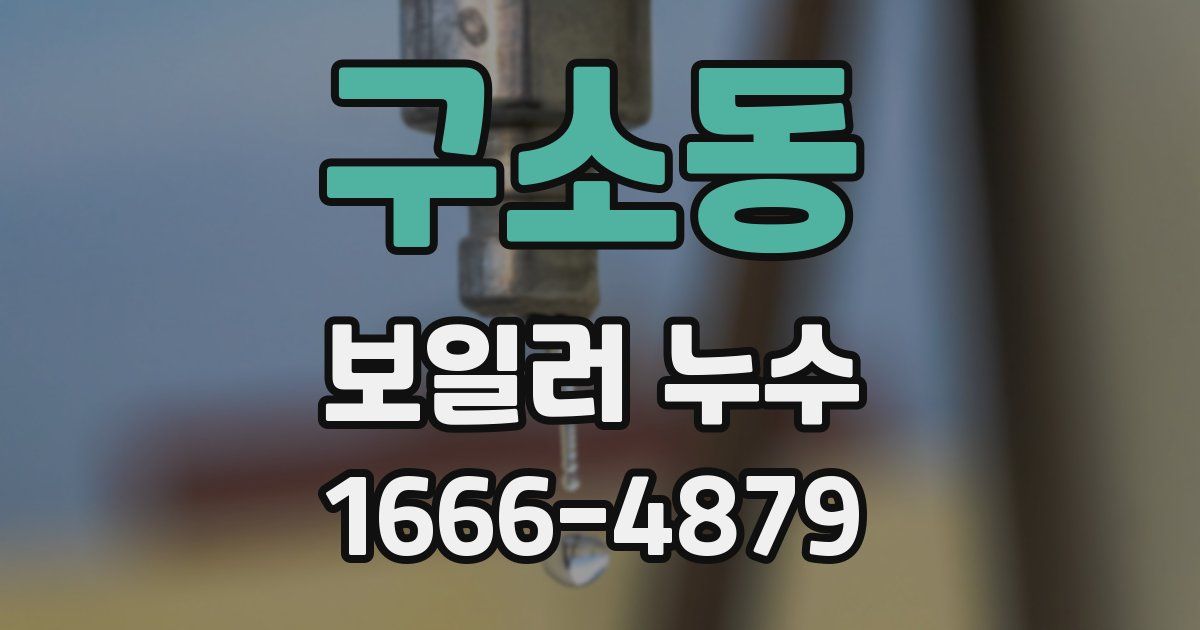 구소동 보일러 누수