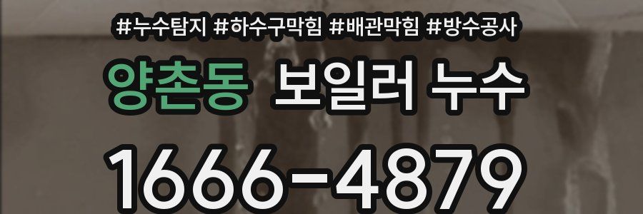 양촌동 보일러 누수