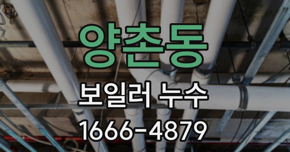 양촌동 보일러 누수