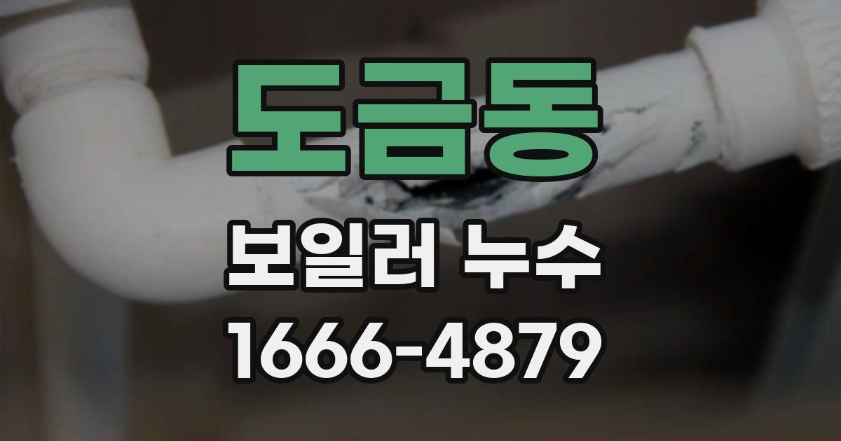 도금동 보일러 누수
