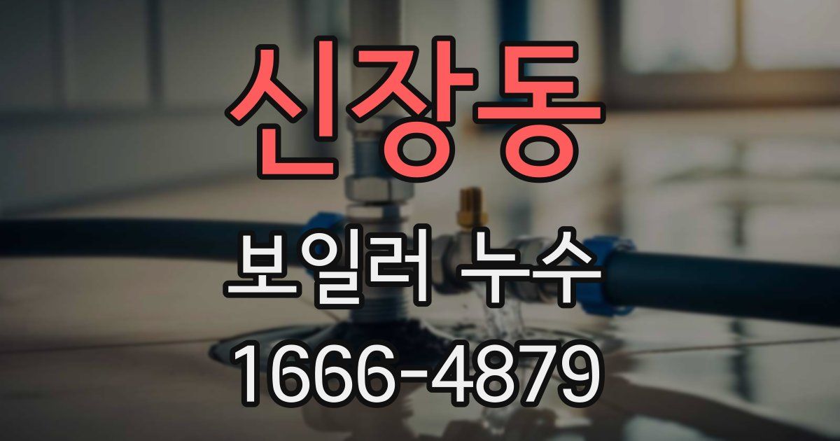 신장동 보일러 누수