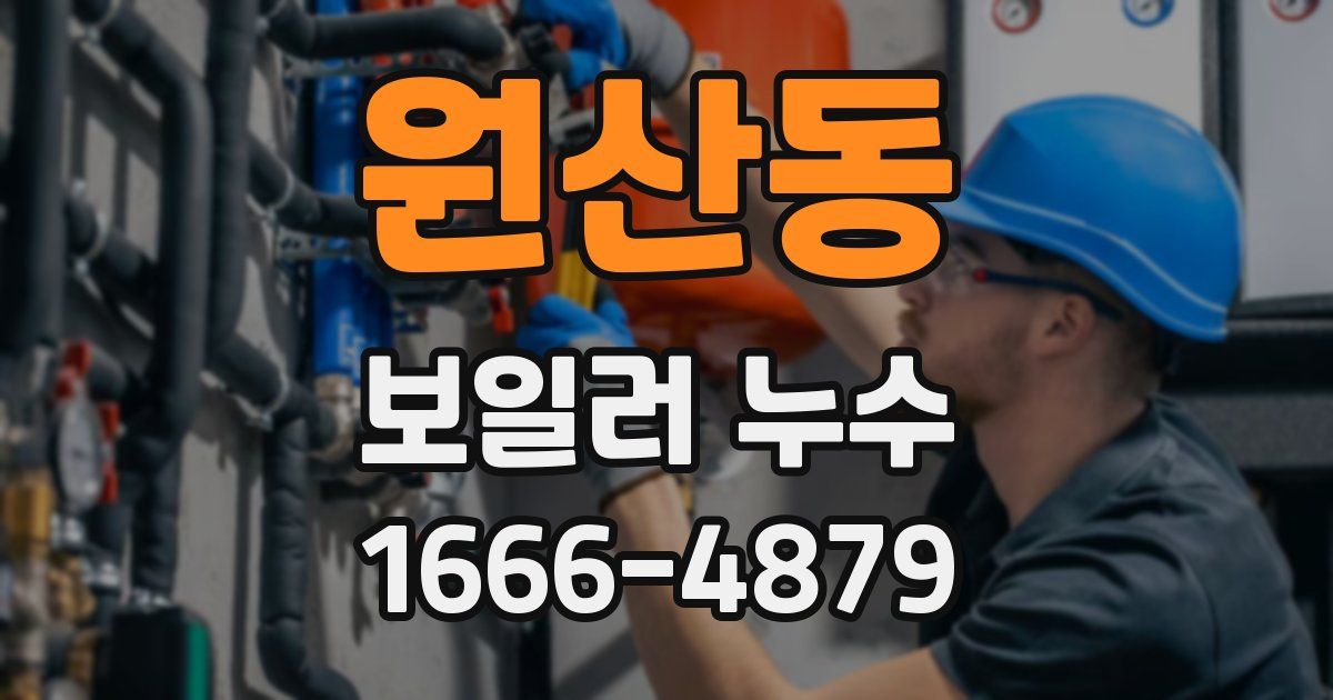 원산동 보일러 누수