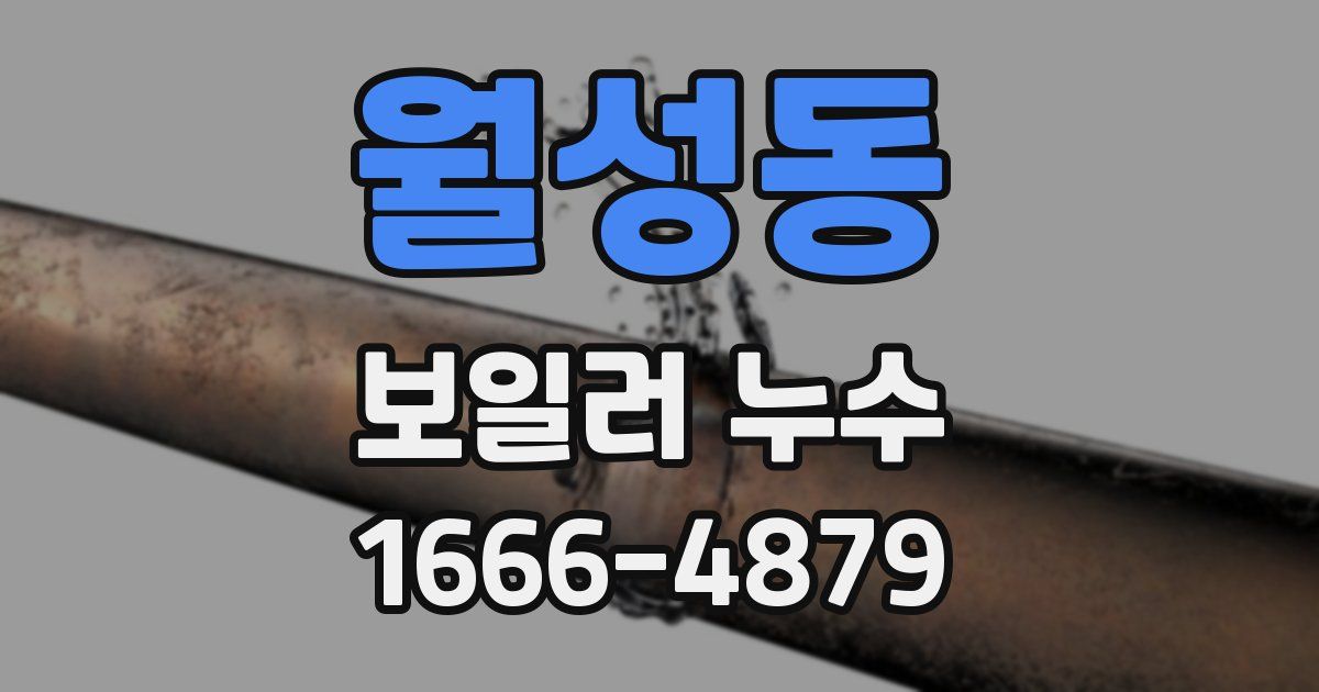 월성동 보일러 누수
