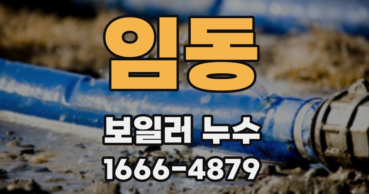 임동 보일러 누수