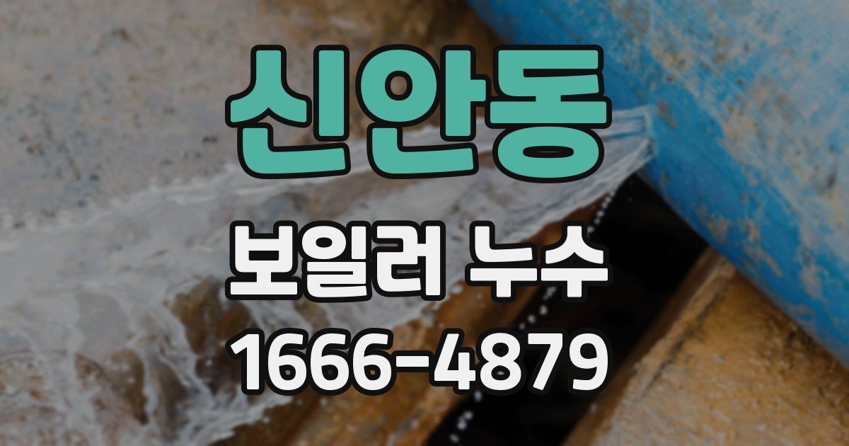 신안동 보일러 누수