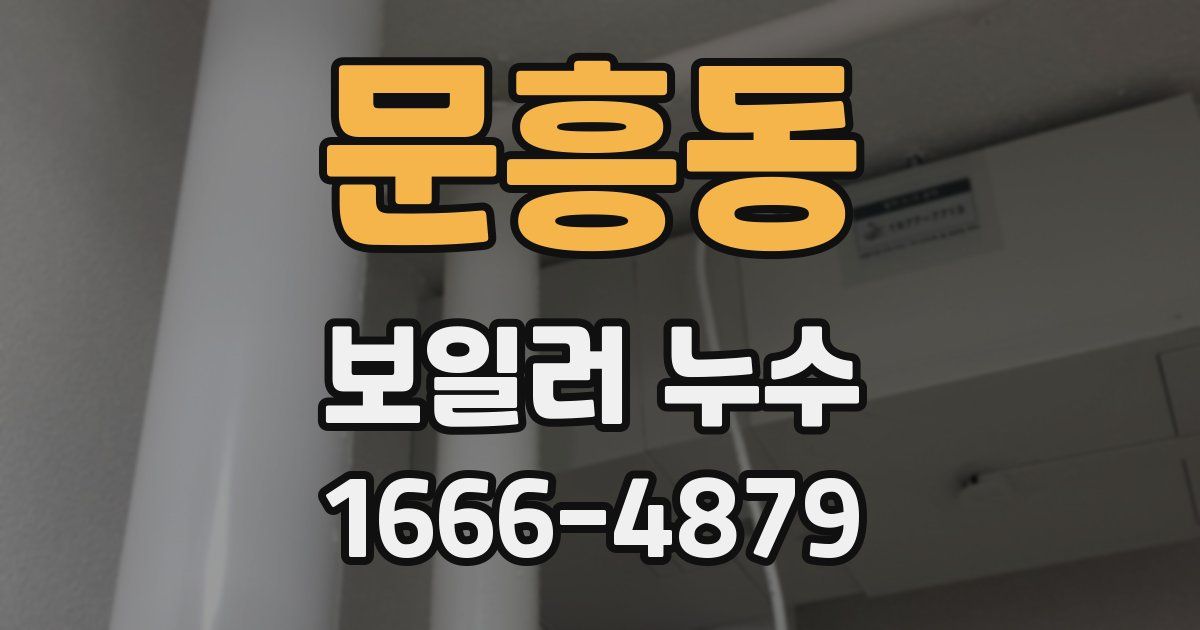 문흥동 보일러 누수