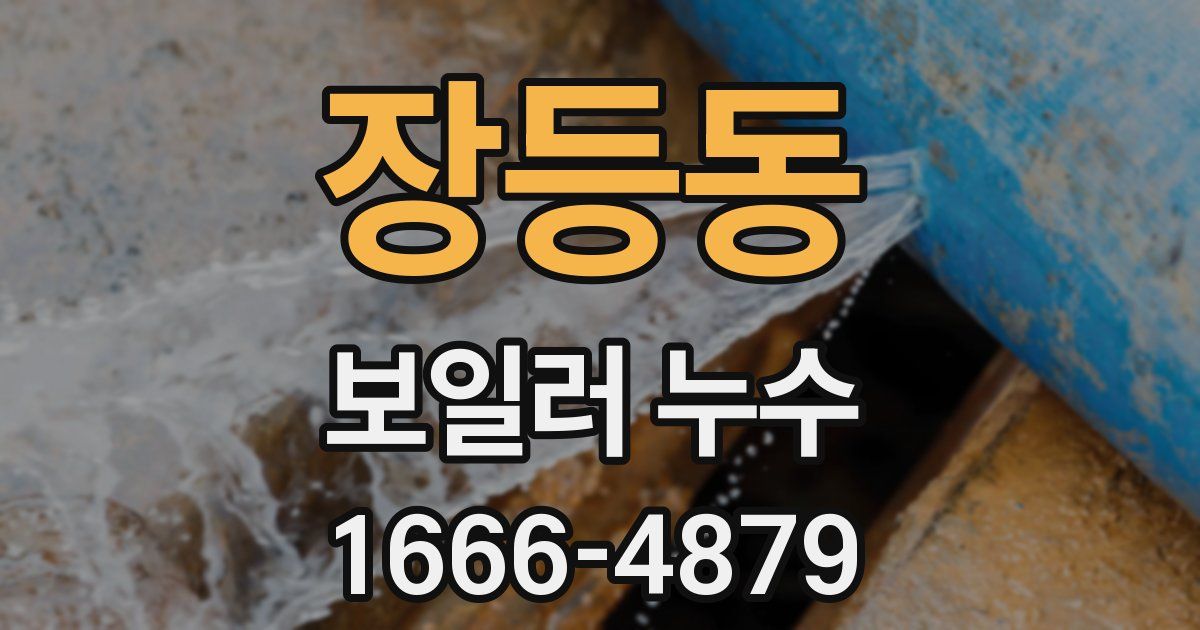 장등동 보일러 누수