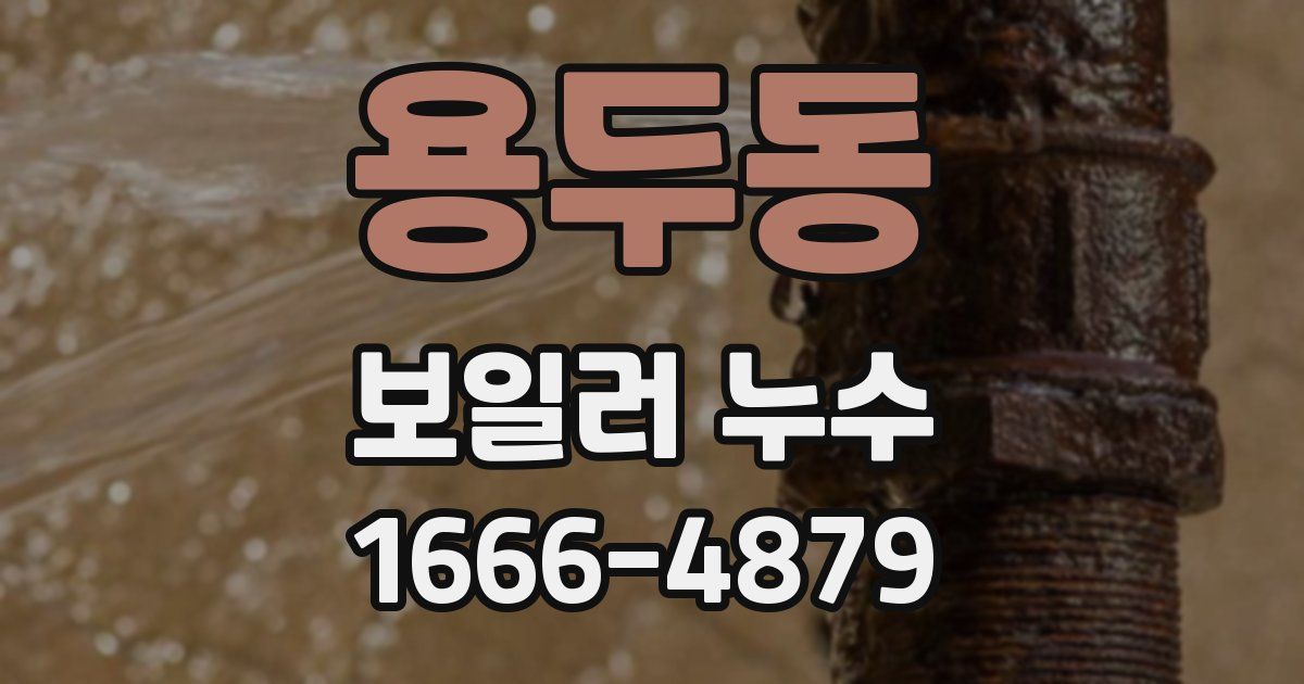 용두동 보일러 누수