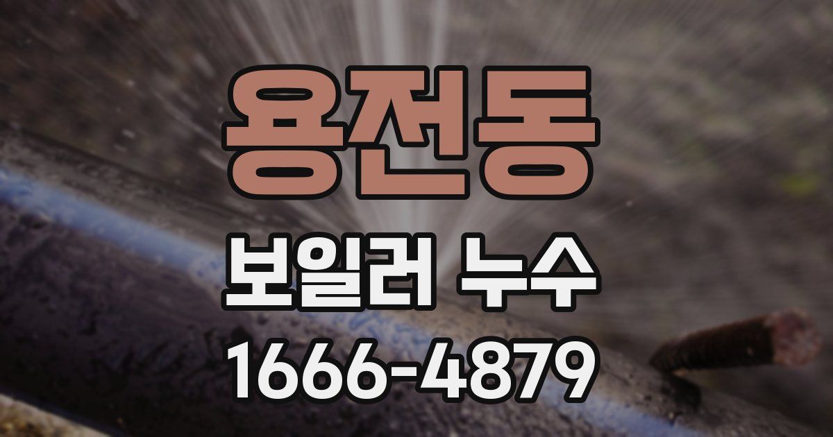 용전동 보일러 누수
