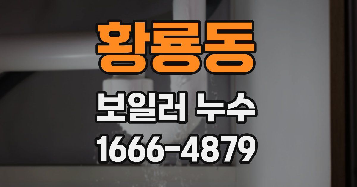 황룡동 보일러 누수