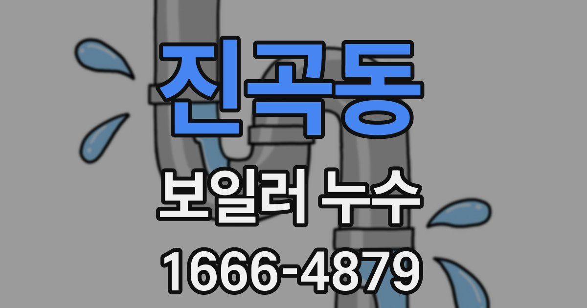 진곡동 보일러 누수